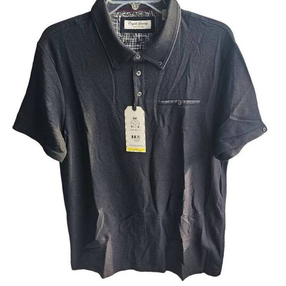 English Laundry Polo - Black & Gray - Size Small - NWT - Picture 1 of 3
